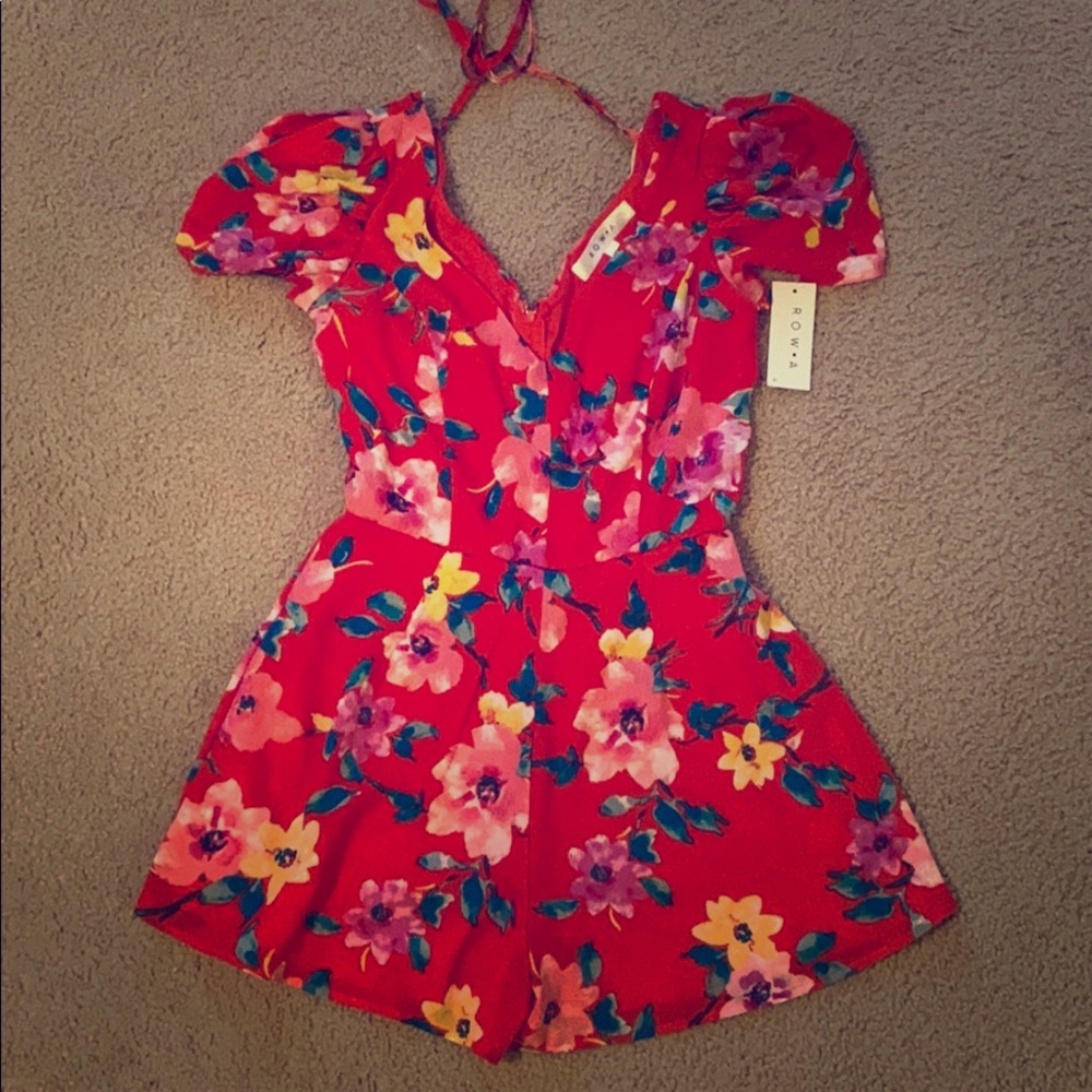 NWT Row A floral romper